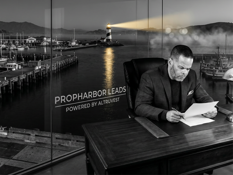 Eric C. Brown at desk